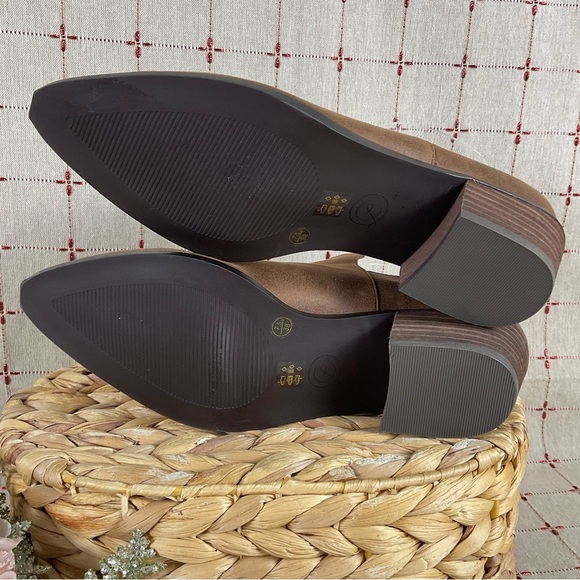 Chinese Laundry Brown Soft Leather “Focus” Bootie 38 US 7.5 Almond Toe NWOB - Picture 5 of 8